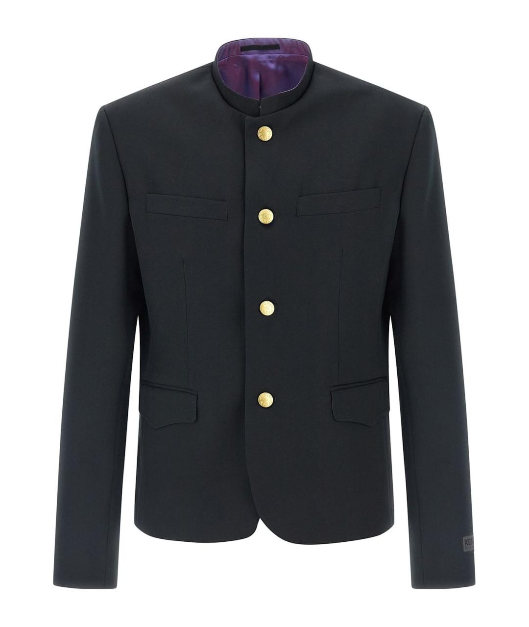 KENZO Черный полиэстеровый пиджак, фото 1