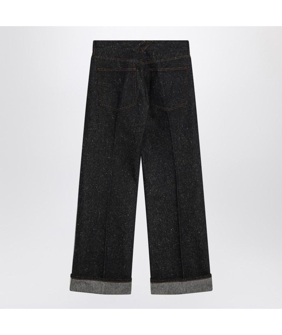 BURBERRY Темно-синие хлопковые прямые джинсы, фото 2