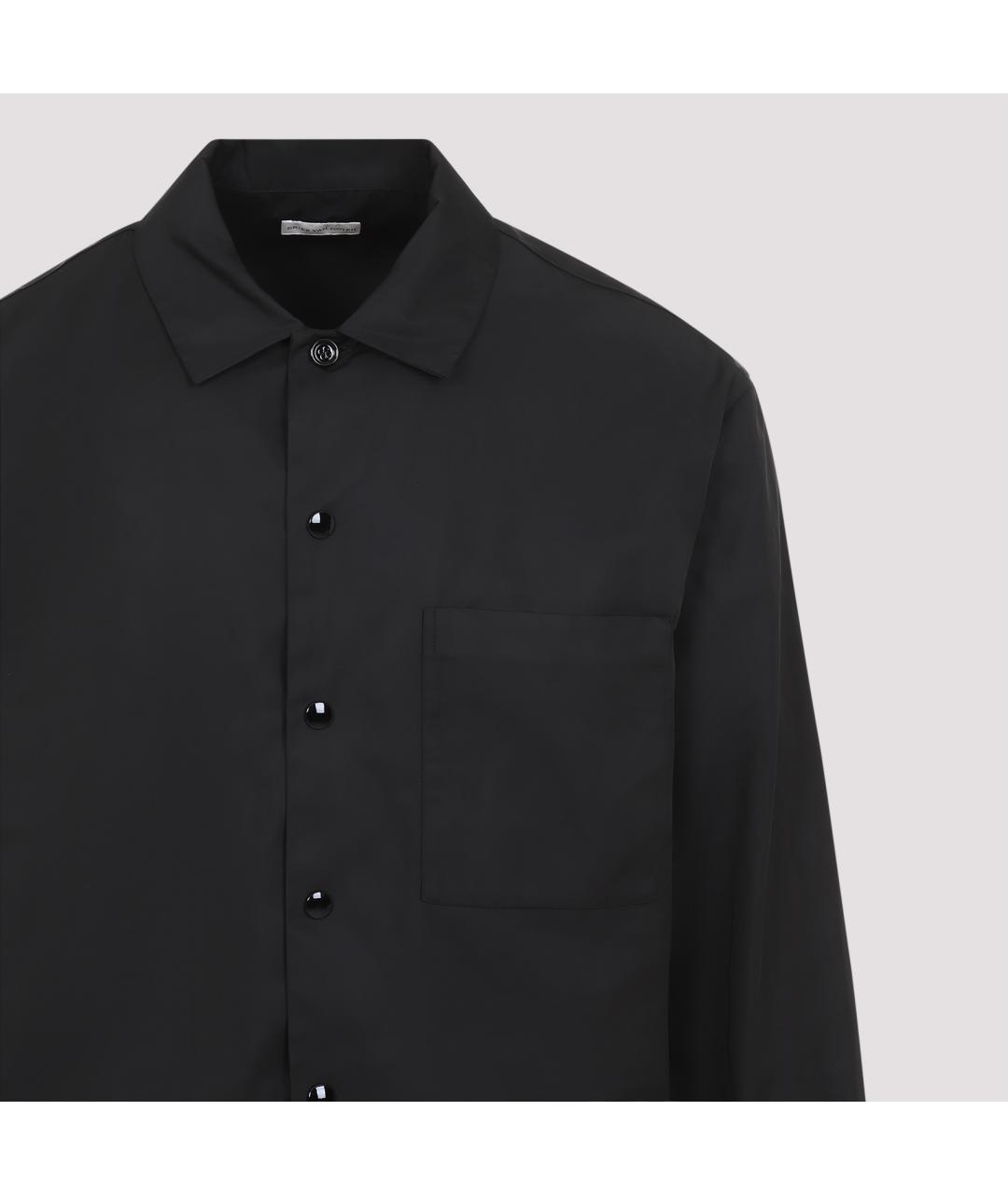 DRIES VAN NOTEN Черная кэжуал рубашка, фото 3