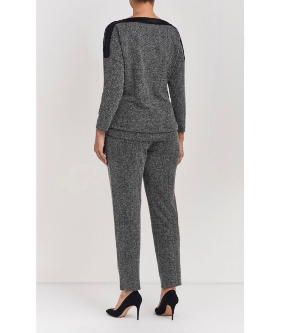 ESCADA Серые полиамидовые брюки узкие, фото 3