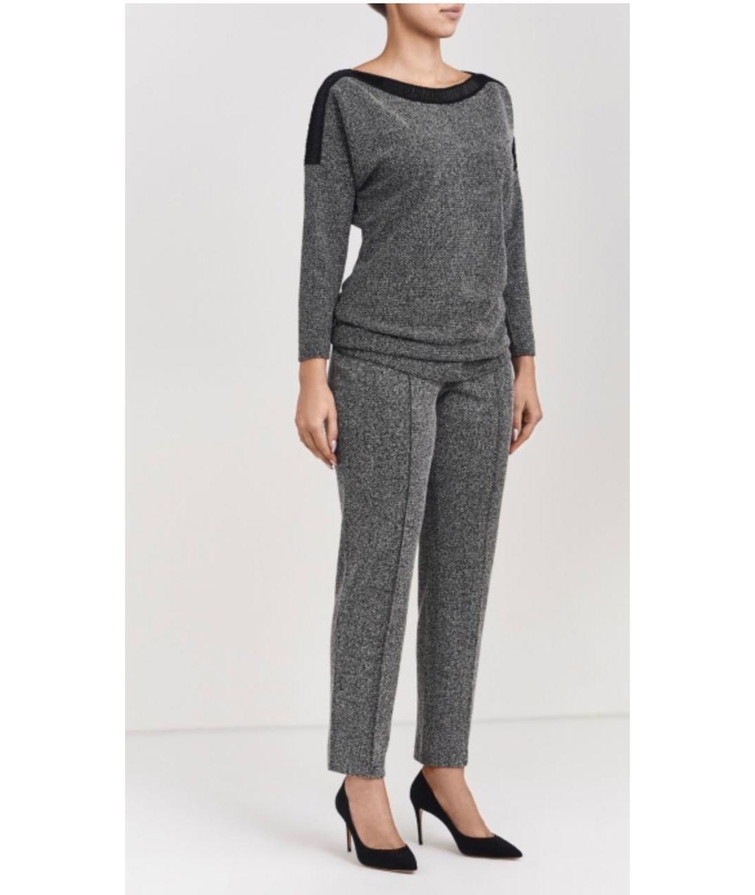 ESCADA Серые полиамидовые брюки узкие, фото 2