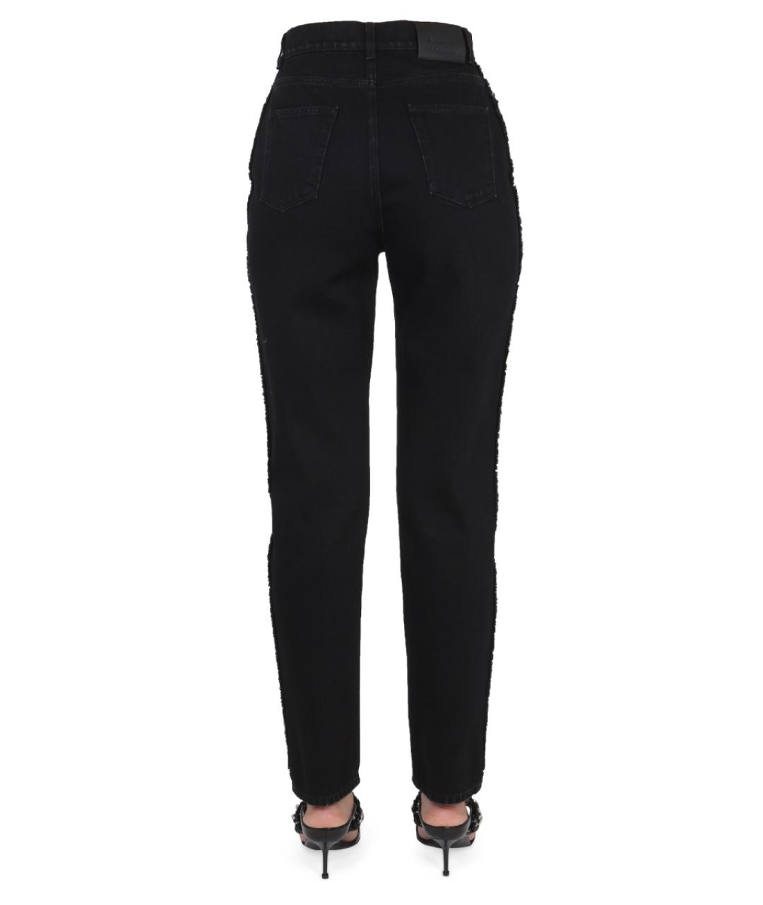 ALEXANDER MCQUEEN Черные хлопковые джинсы слим, фото 4