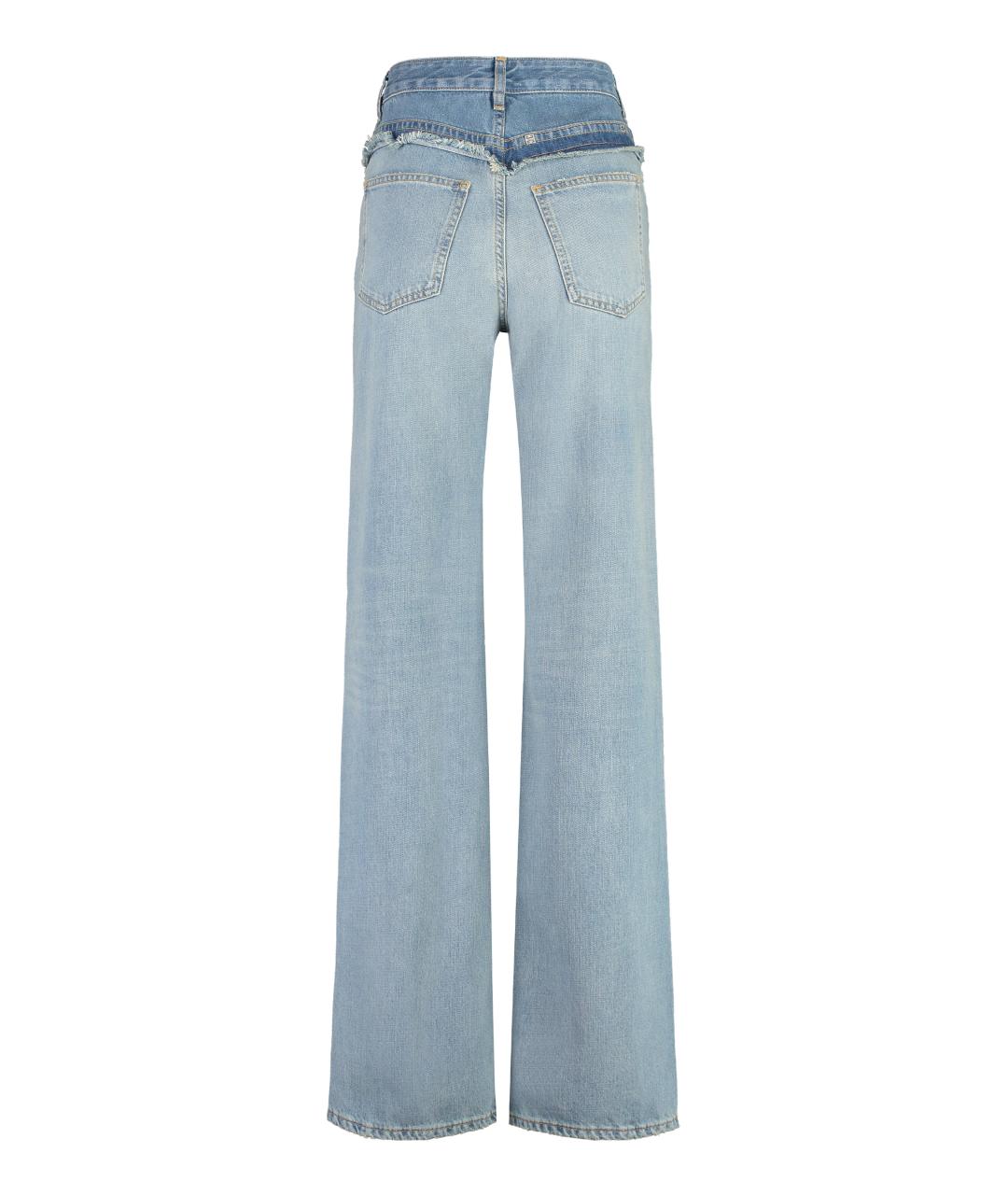 GIVENCHY Синие хлопковые прямые джинсы, фото 2