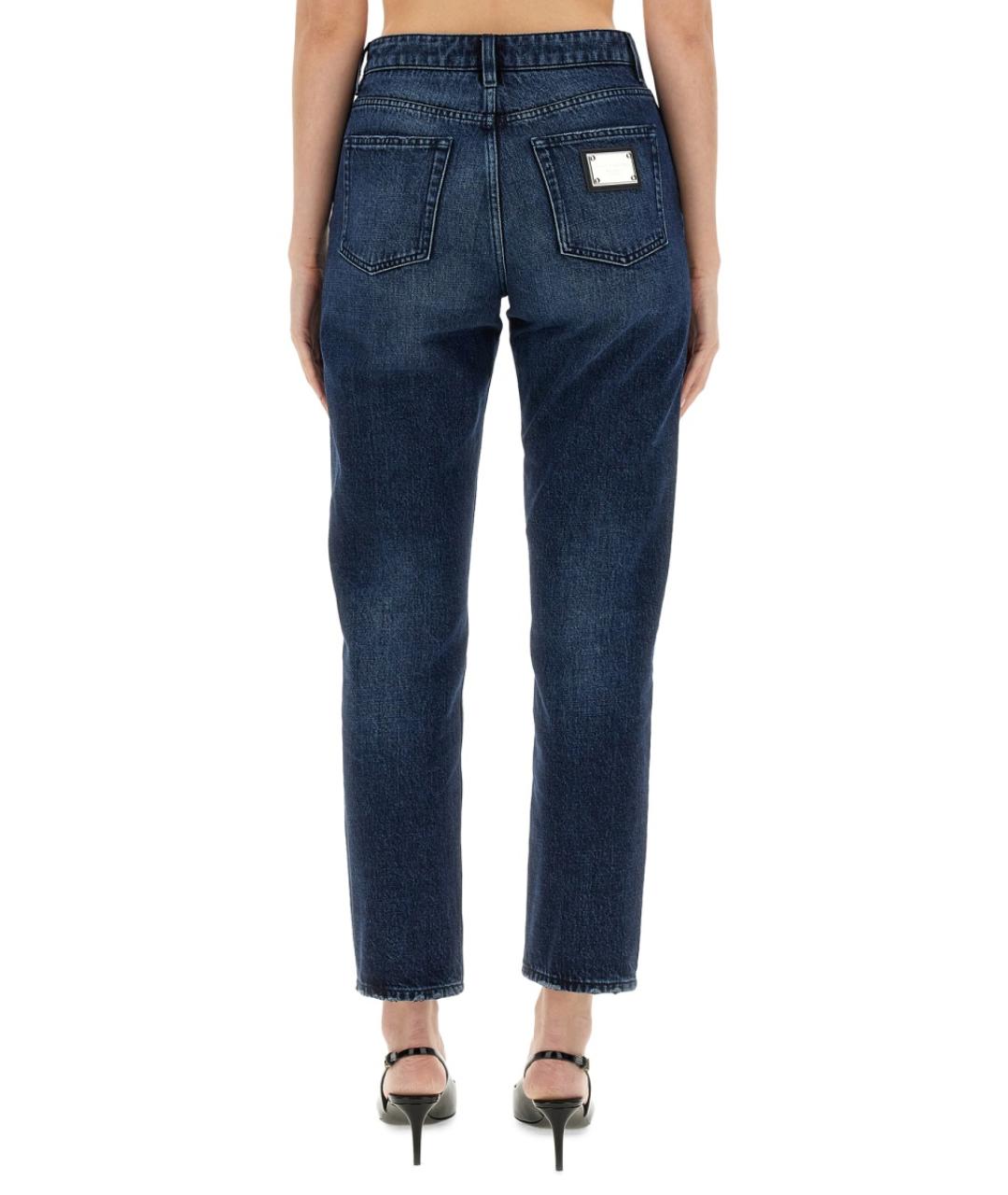 DOLCE&GABBANA Синие прямые джинсы, фото 5