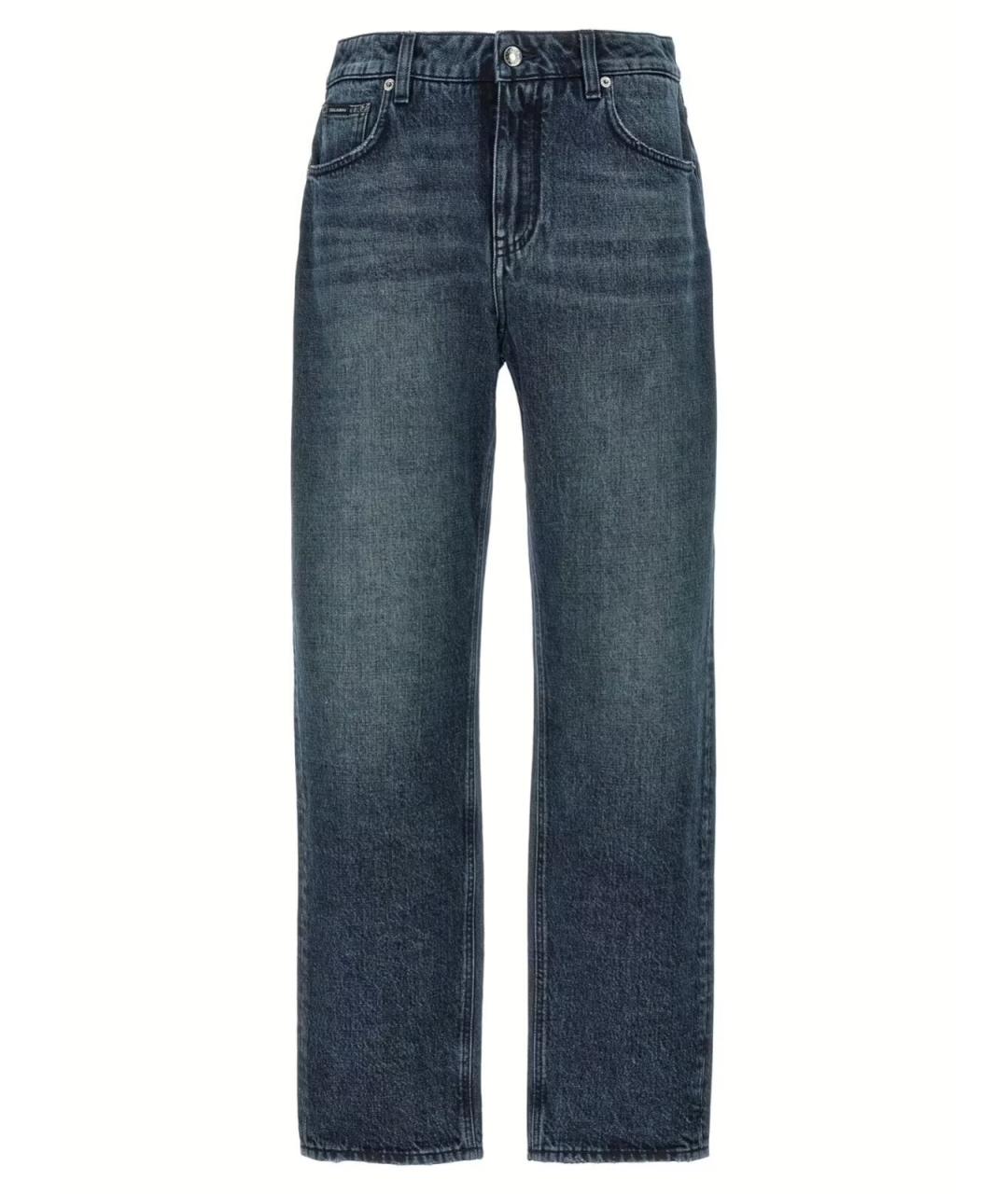 DOLCE&GABBANA Синие прямые джинсы, фото 1