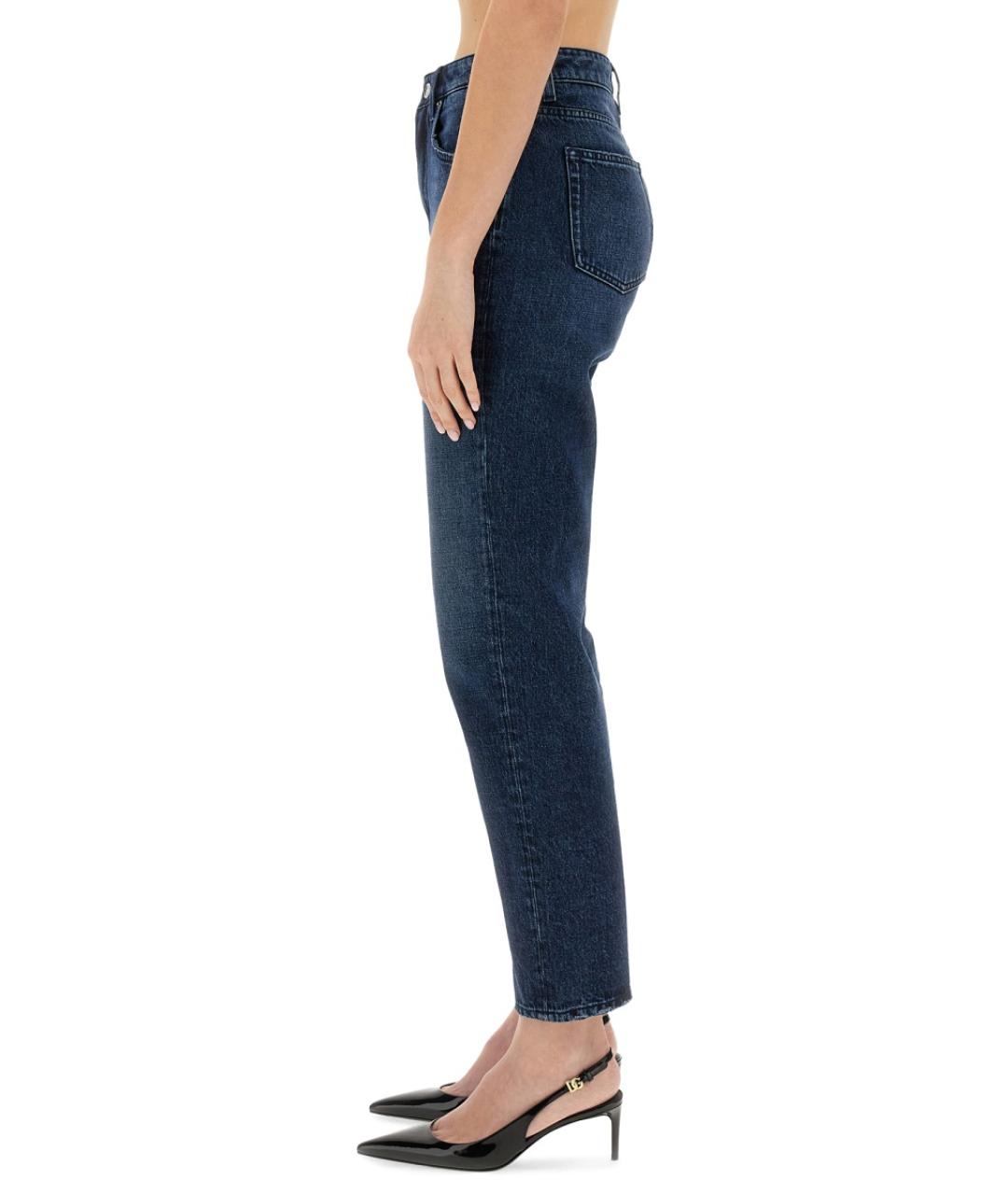 DOLCE&GABBANA Синие прямые джинсы, фото 4