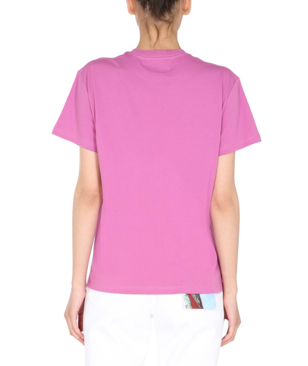 RAF SIMONS Розовая хлопковая футболка, фото 3