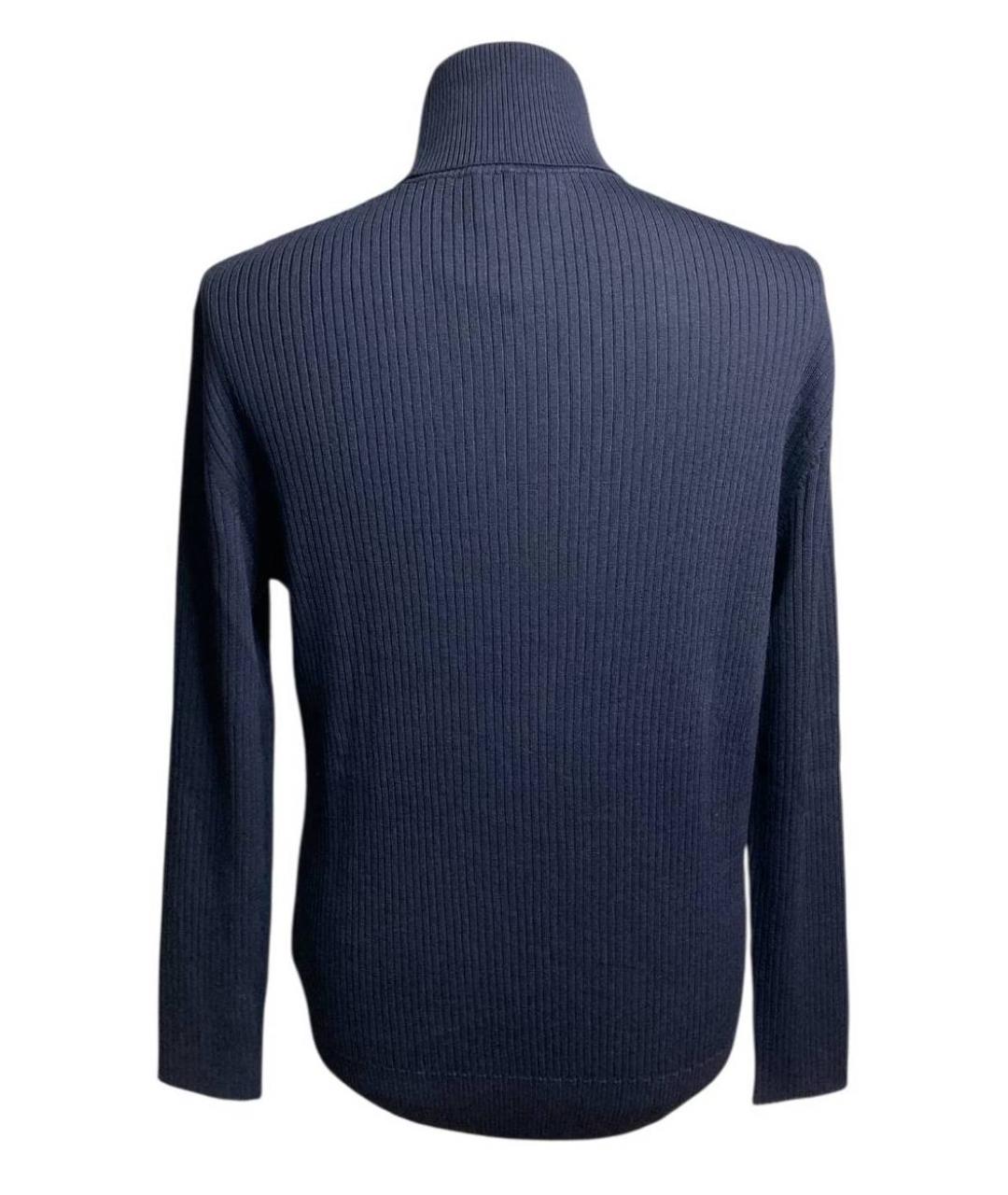 PAUL & SHARK Темно-синяя шерстяная водолазка, фото 2