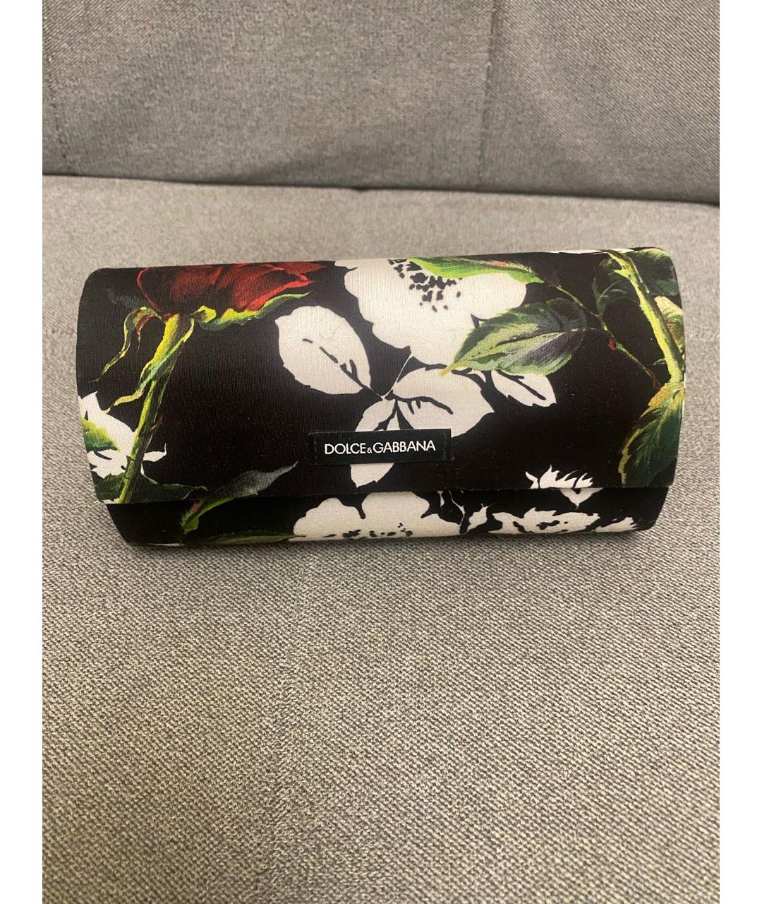 DOLCE&GABBANA Белые пластиковые солнцезащитные очки, фото 4