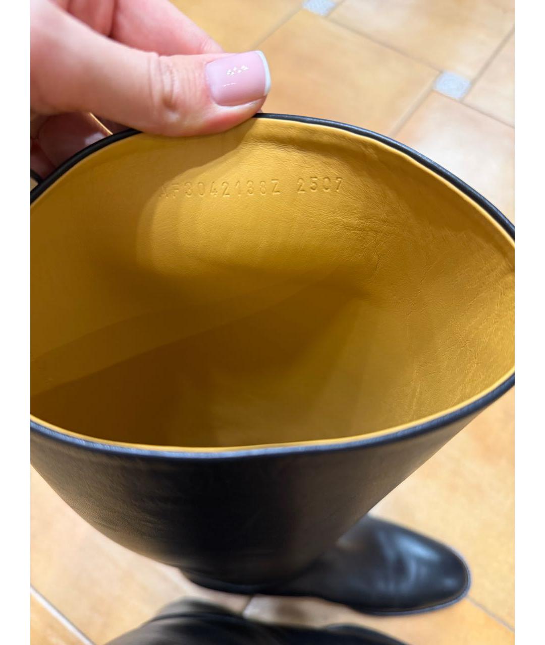 HERMES Черные кожаные сапоги, фото 5