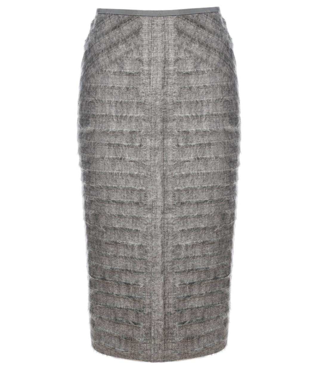 ESCADA Серая вискозная юбка миди, фото 1