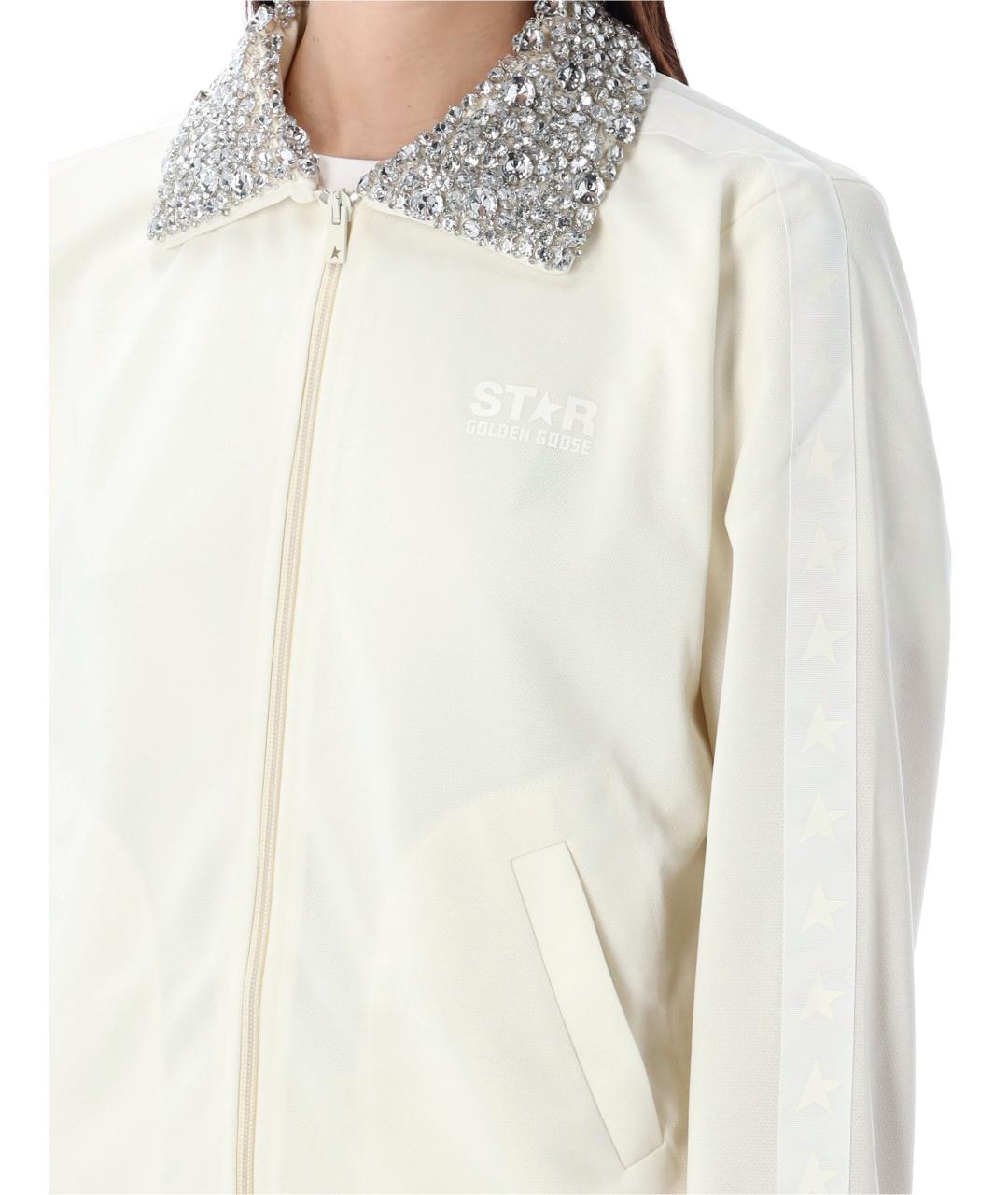 GOLDEN GOOSE DELUXE BRAND Белый полиэстеровый джемпер / свитер, фото 4