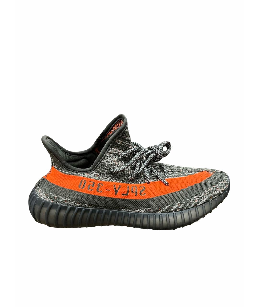 ADIDAS YEEZY Антрацитовые кроссовки, фото 1