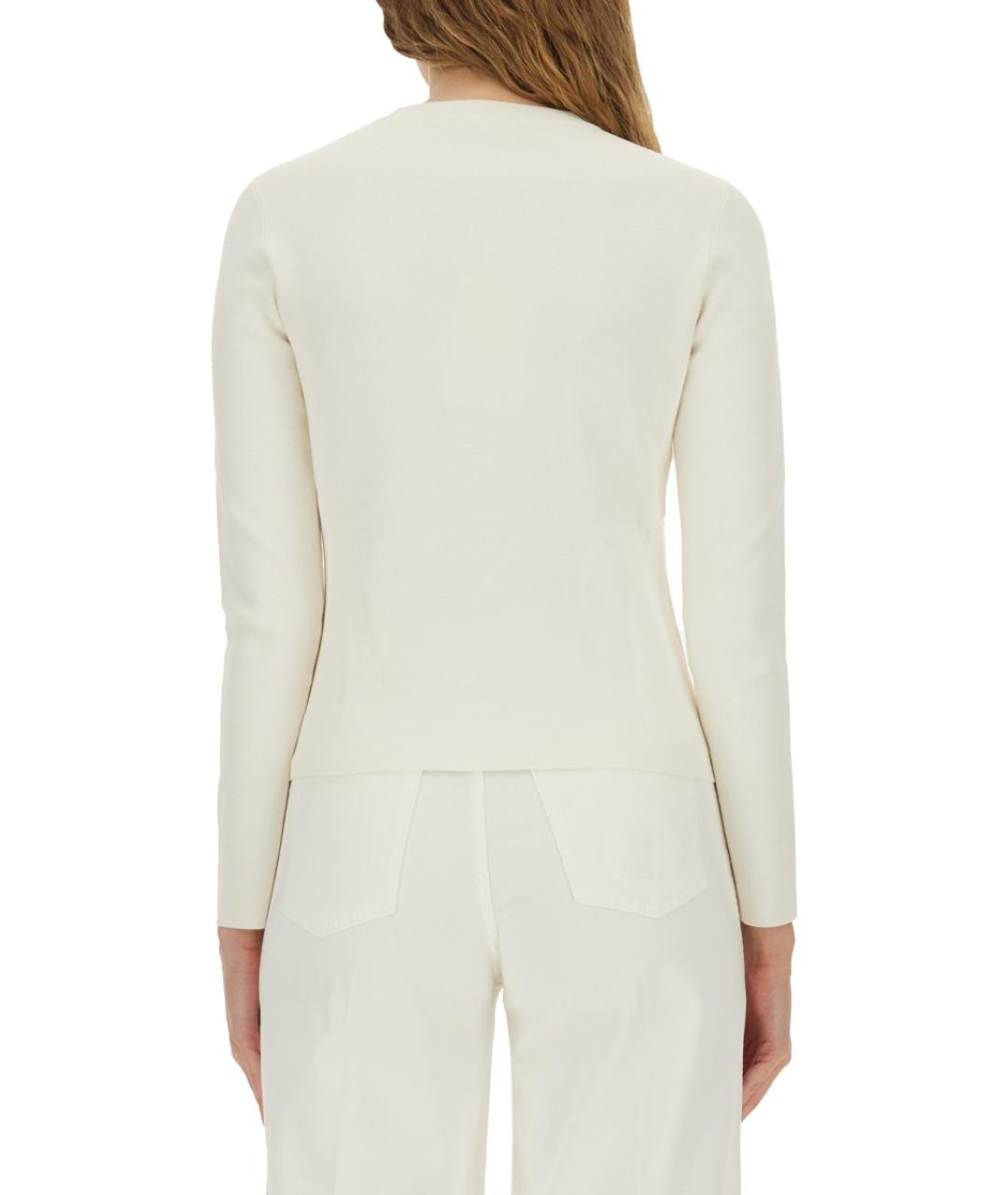 MAX MARA Белый вискозный джемпер / свитер, фото 4