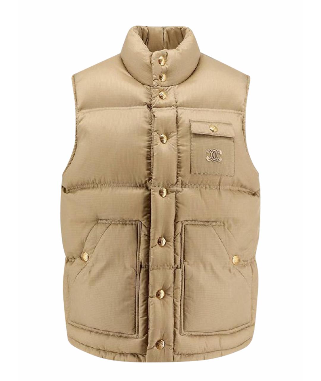 CELINE Бежевый полиамидовый жилет, фото 1