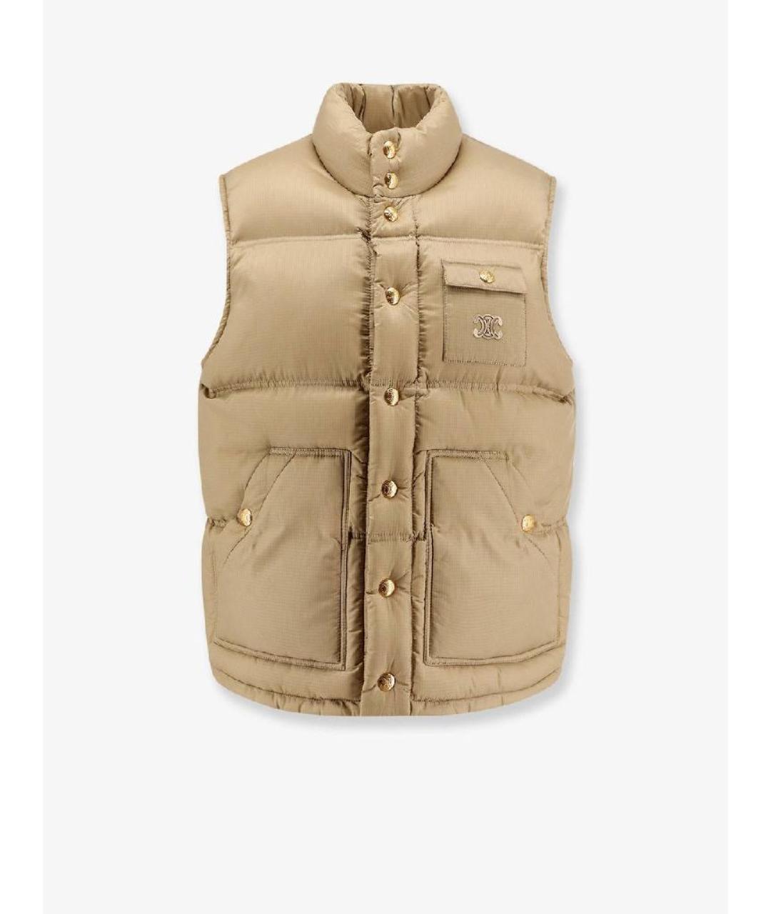 CELINE Бежевый полиамидовый жилет, фото 1