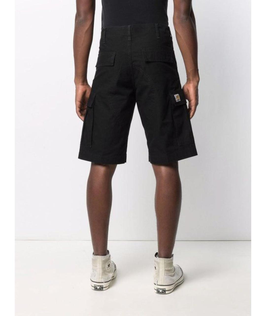 CARHARTT WIP Черные хлопковые шорты, фото 4