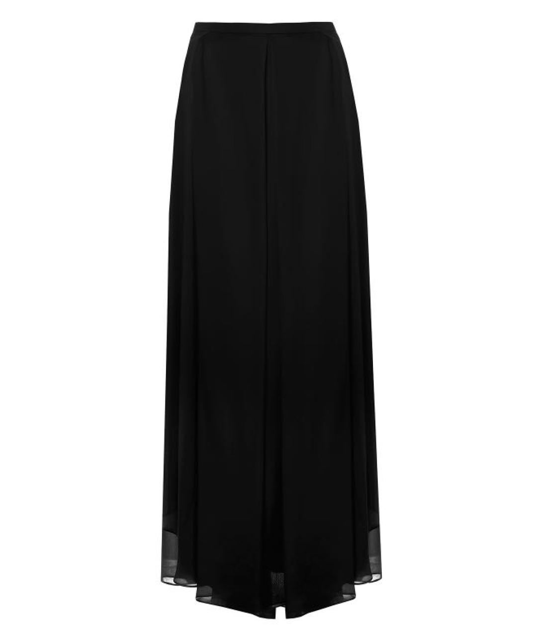 ESCADA Черная шелковая юбка макси, фото 1