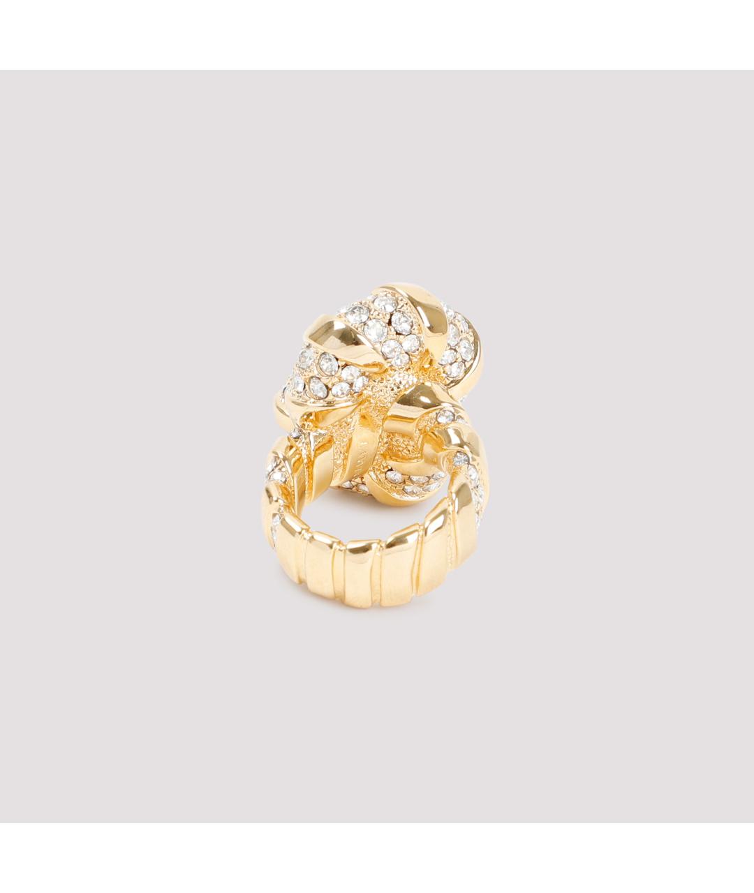 LANVIN Золотое металлическое кольцо, фото 3