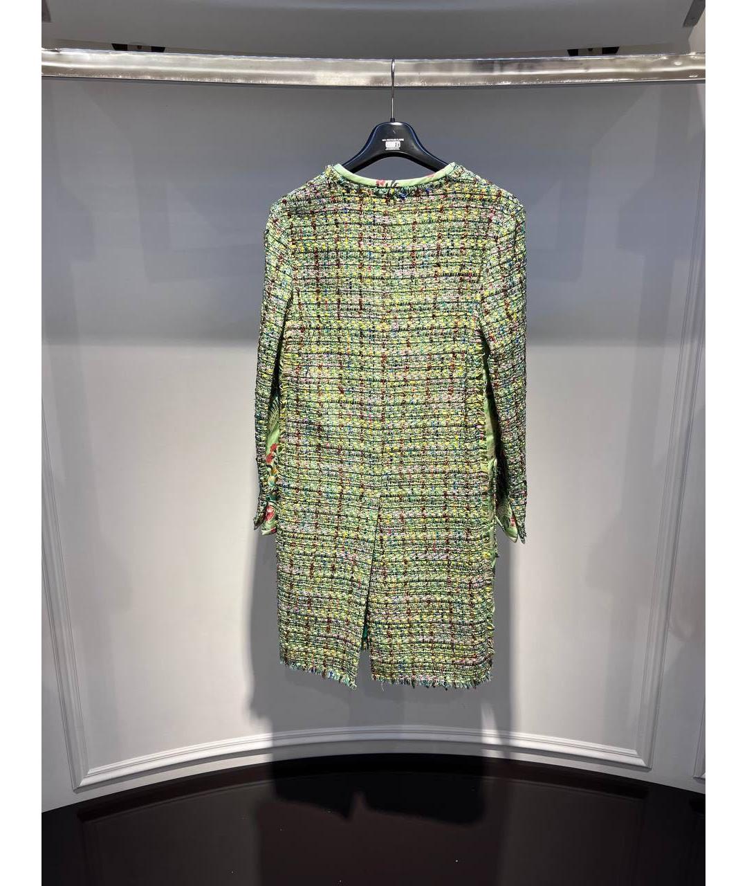 ETRO Зеленые твидовое пальто, фото 2