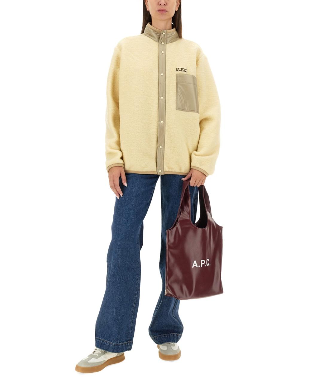 A.P.C. Синие хлопковые прямые джинсы, фото 4