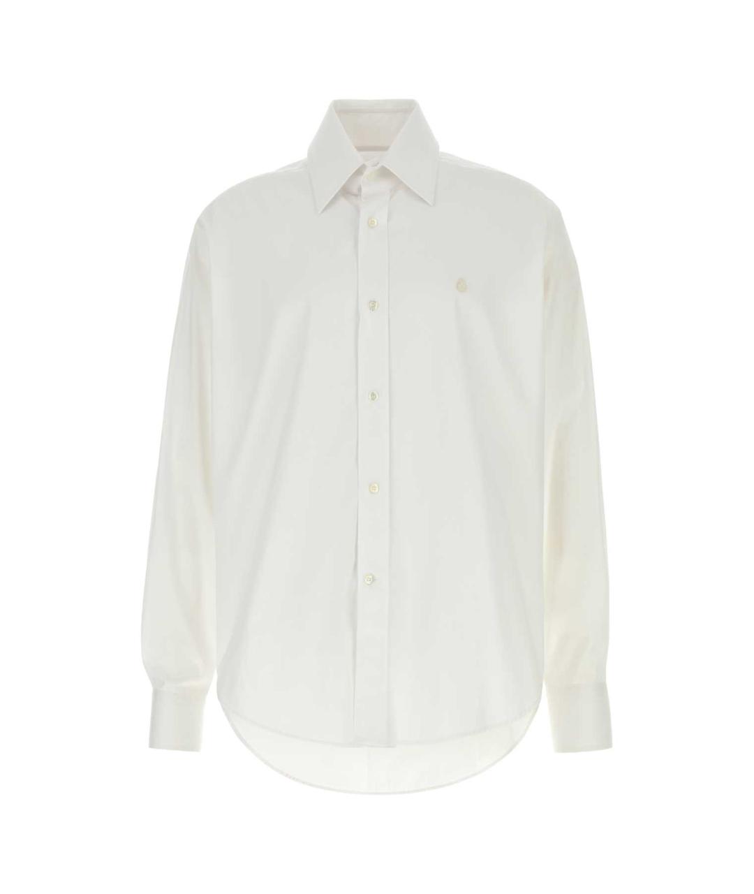ALEXANDER MCQUEEN Белая хлопковая кэжуал рубашка, фото 1
