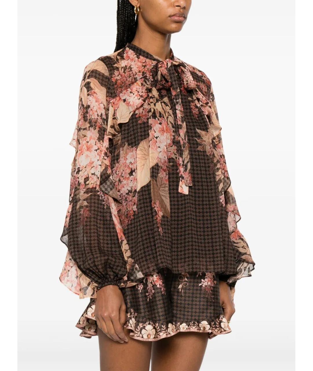 ZIMMERMANN Черная вискозная блузы, фото 4