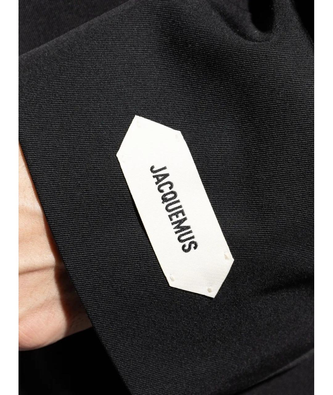 JACQUEMUS Черный вискозный пиджак, фото 5