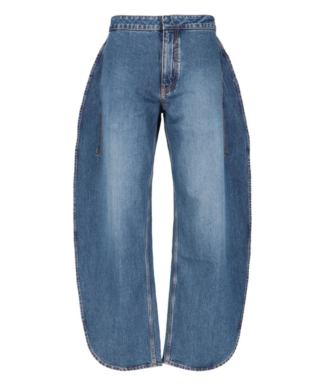 ALAIA Синие хлопковые прямые джинсы, фото 1