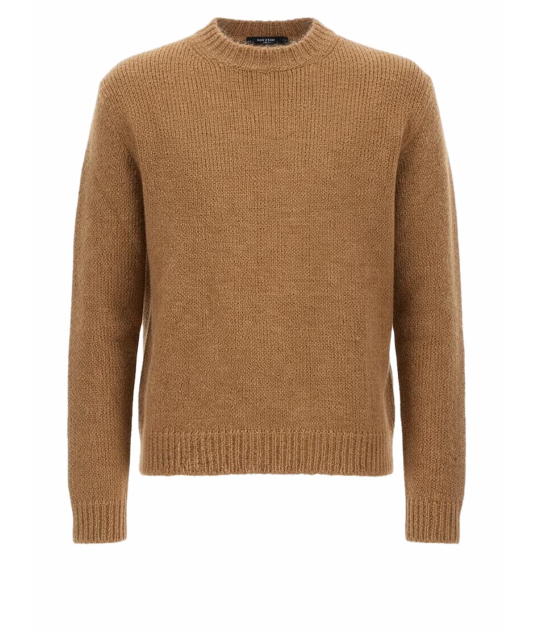 JIL SANDER Бежевый шерстяной джемпер / свитер, фото 1