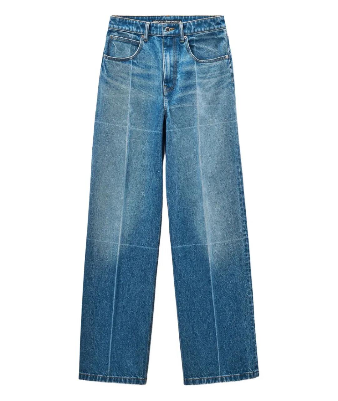 ALEXANDER WANG Синие хлопковые прямые джинсы, фото 1