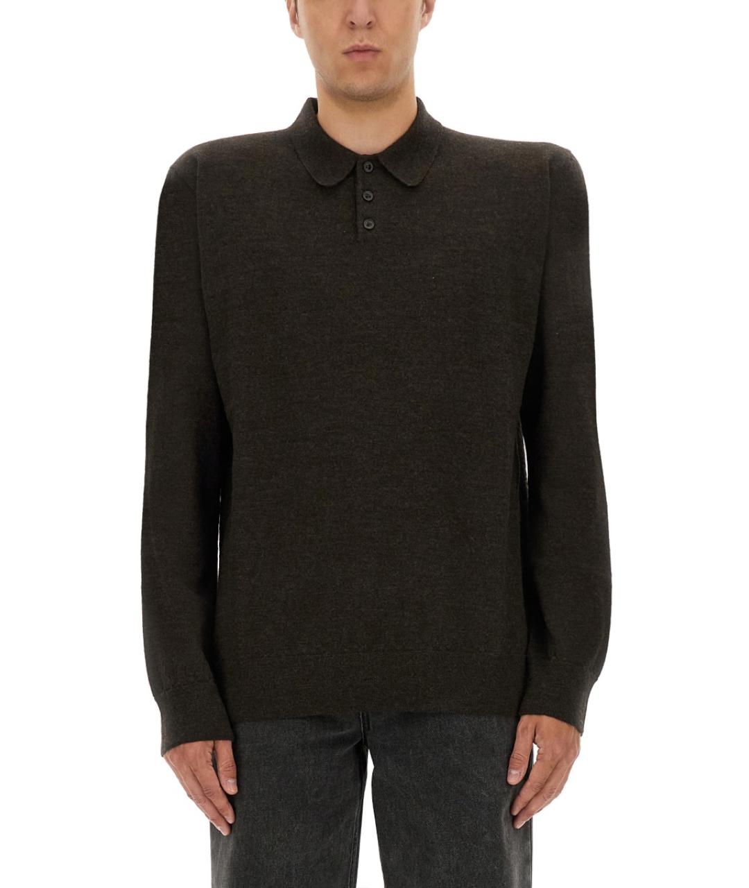 MAISON MARGIELA Коричневый шерстяной джемпер / свитер, фото 4