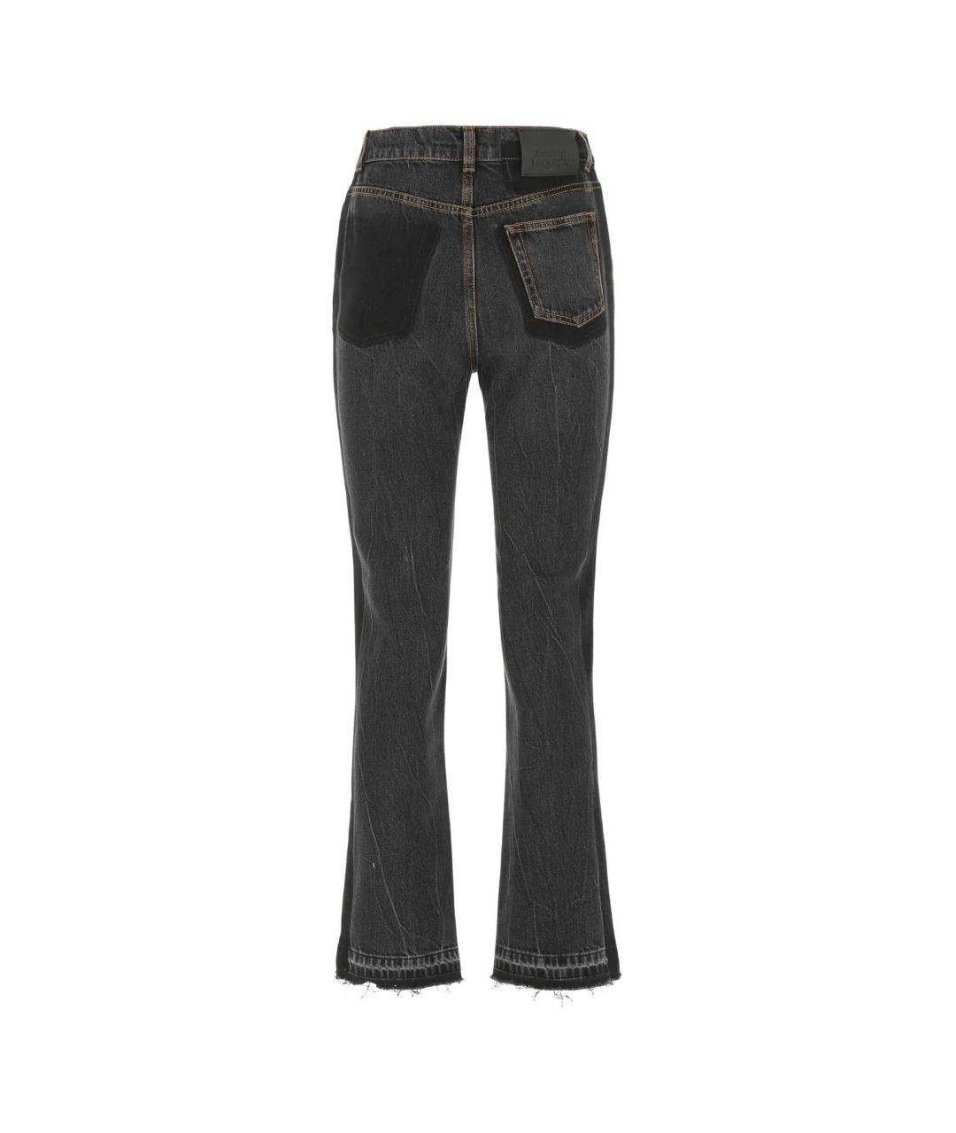 ALEXANDER MCQUEEN Черные хлопковые прямые джинсы, фото 2