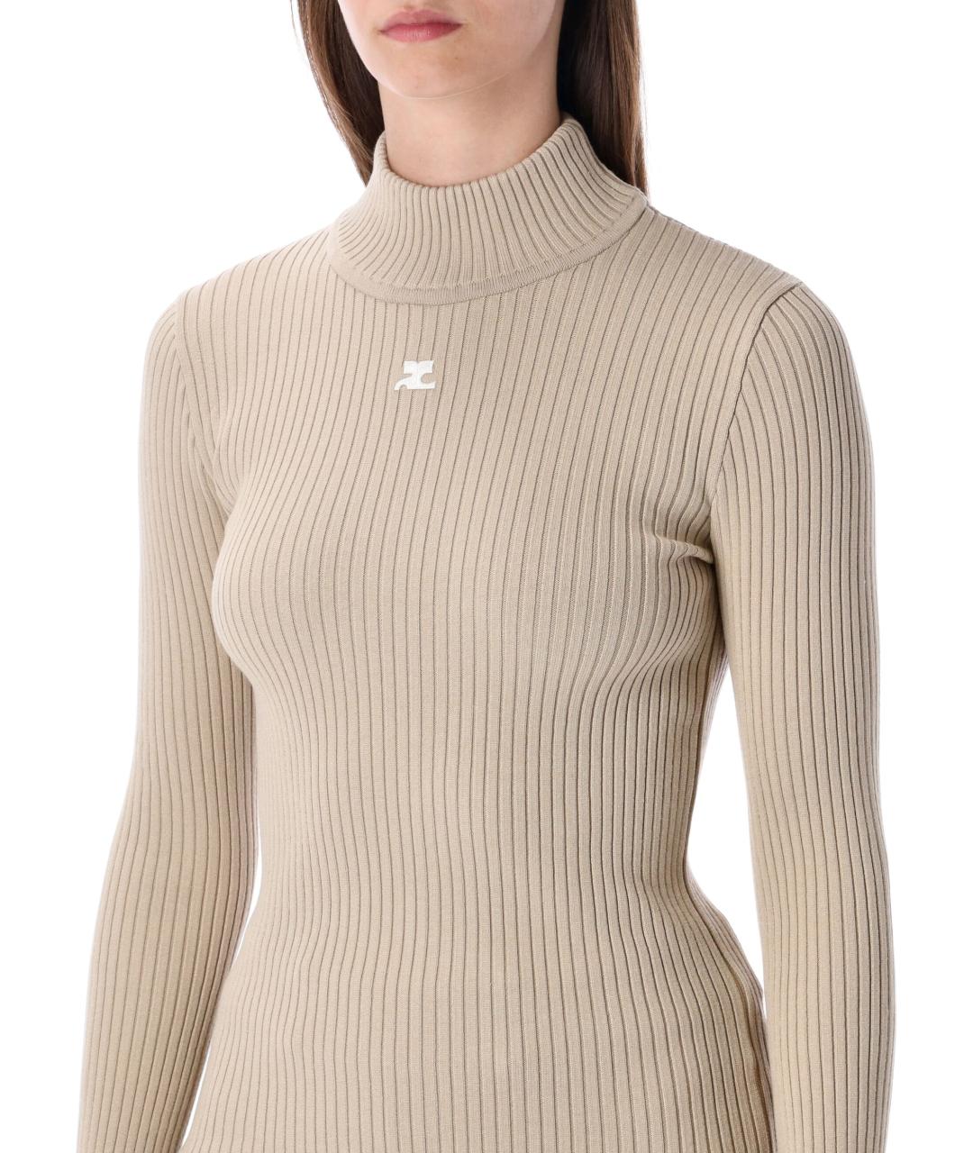 COURREGES Бежевый джемпер / свитер, фото 5