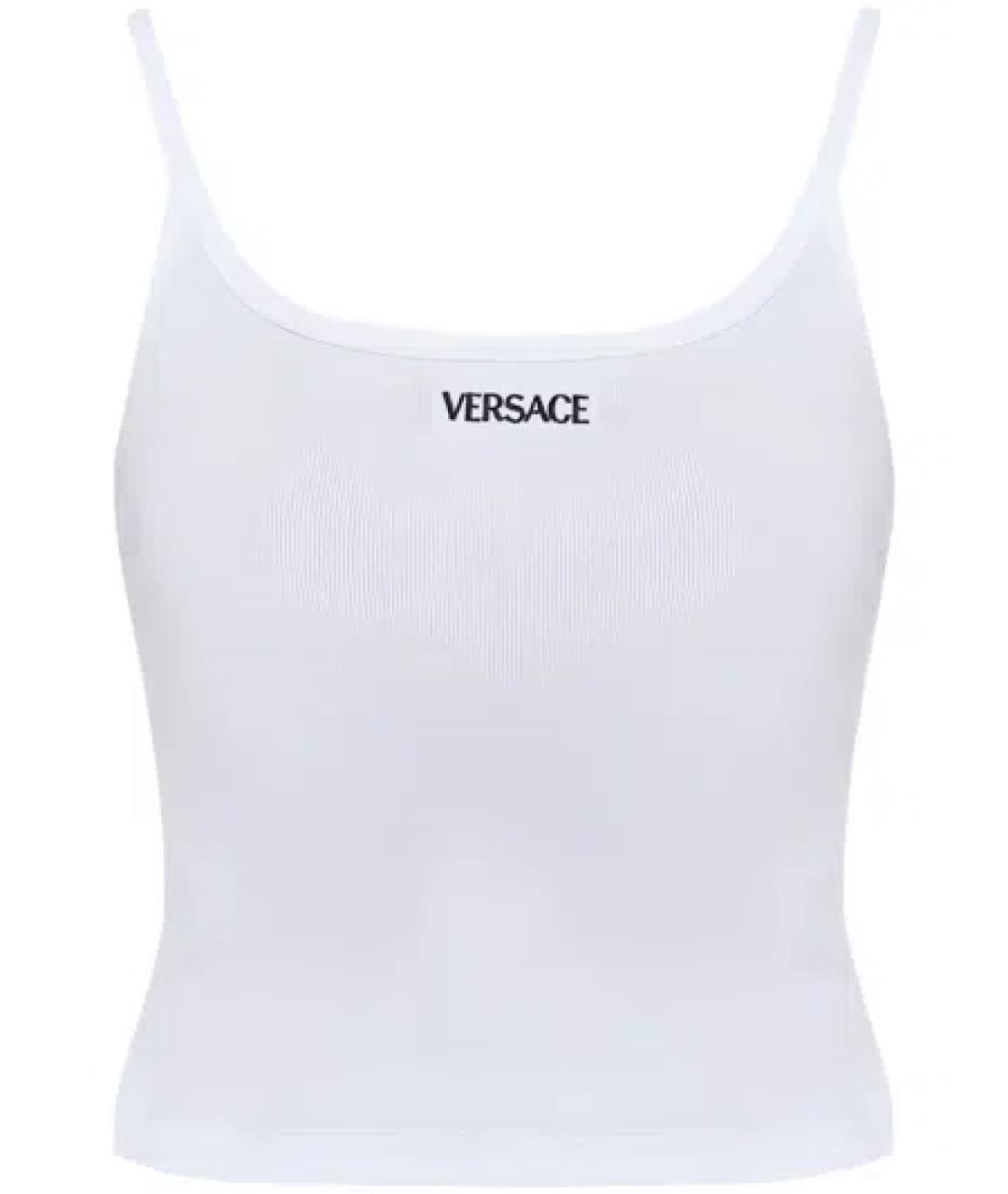 VERSACE Белая хлопковая майка, фото 1