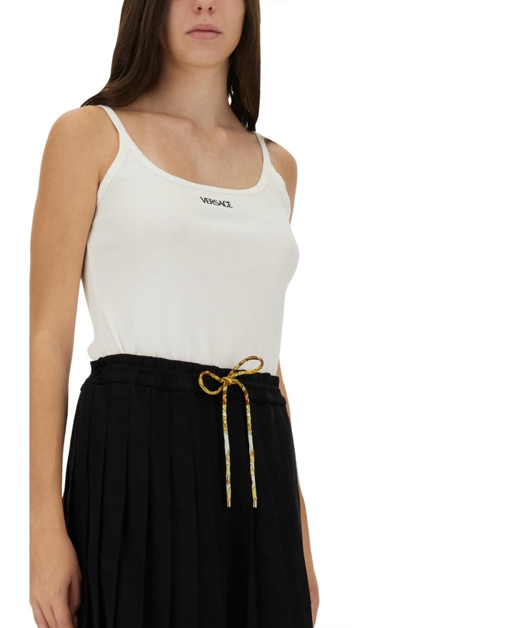 VERSACE Белая хлопковая майка, фото 3