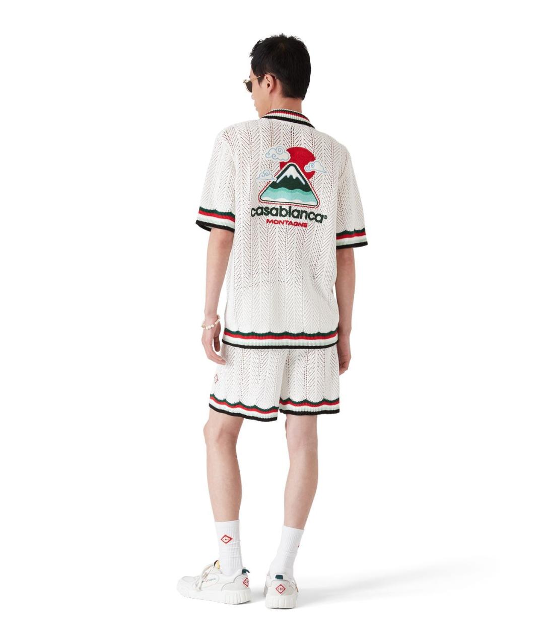 CASABLANCA Белая хлопковая кэжуал рубашка, фото 4