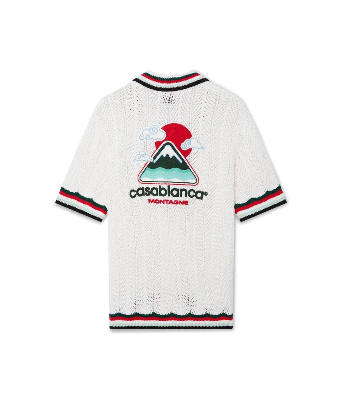 CASABLANCA Белая хлопковая кэжуал рубашка, фото 3