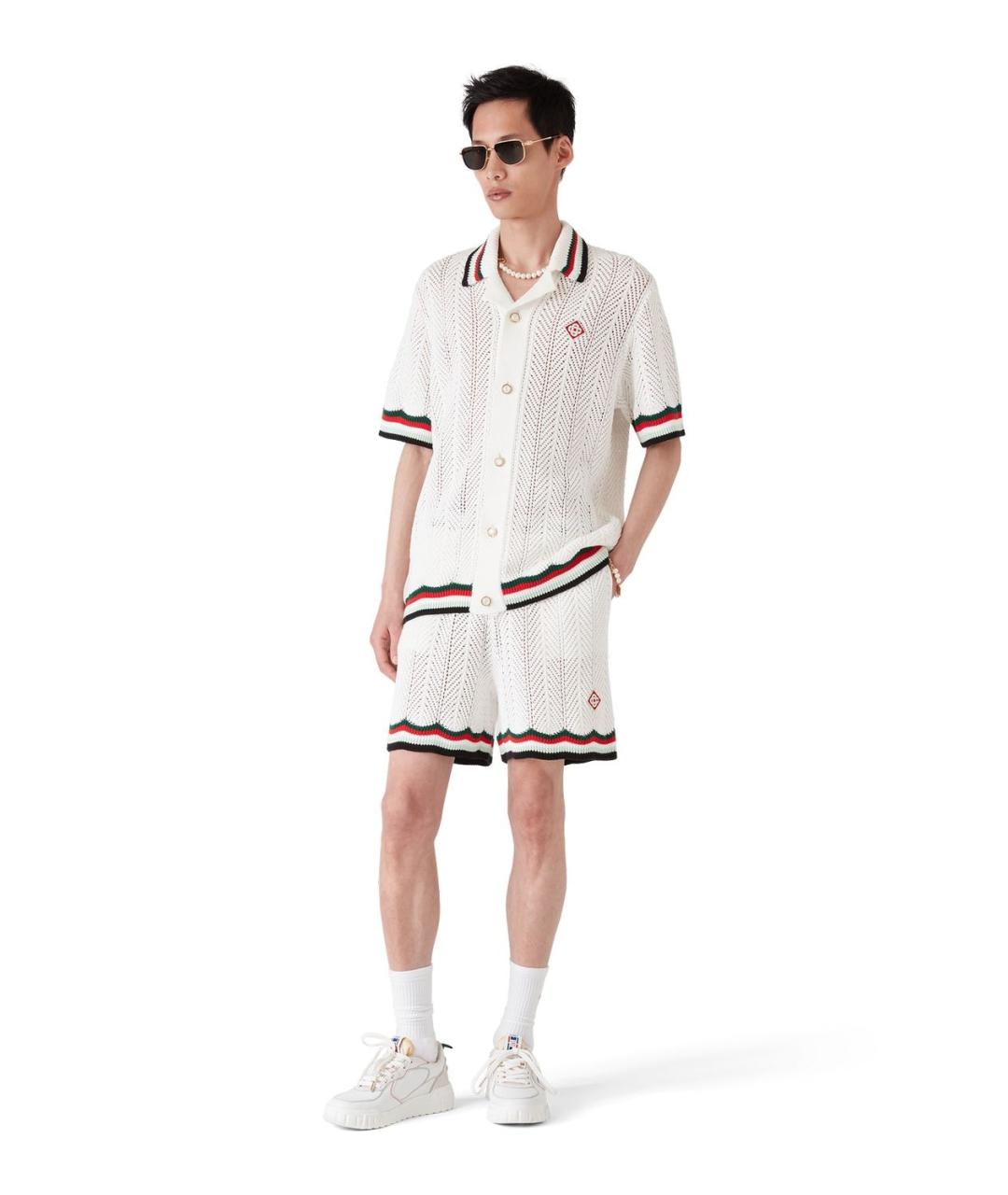 CASABLANCA Белая хлопковая кэжуал рубашка, фото 2