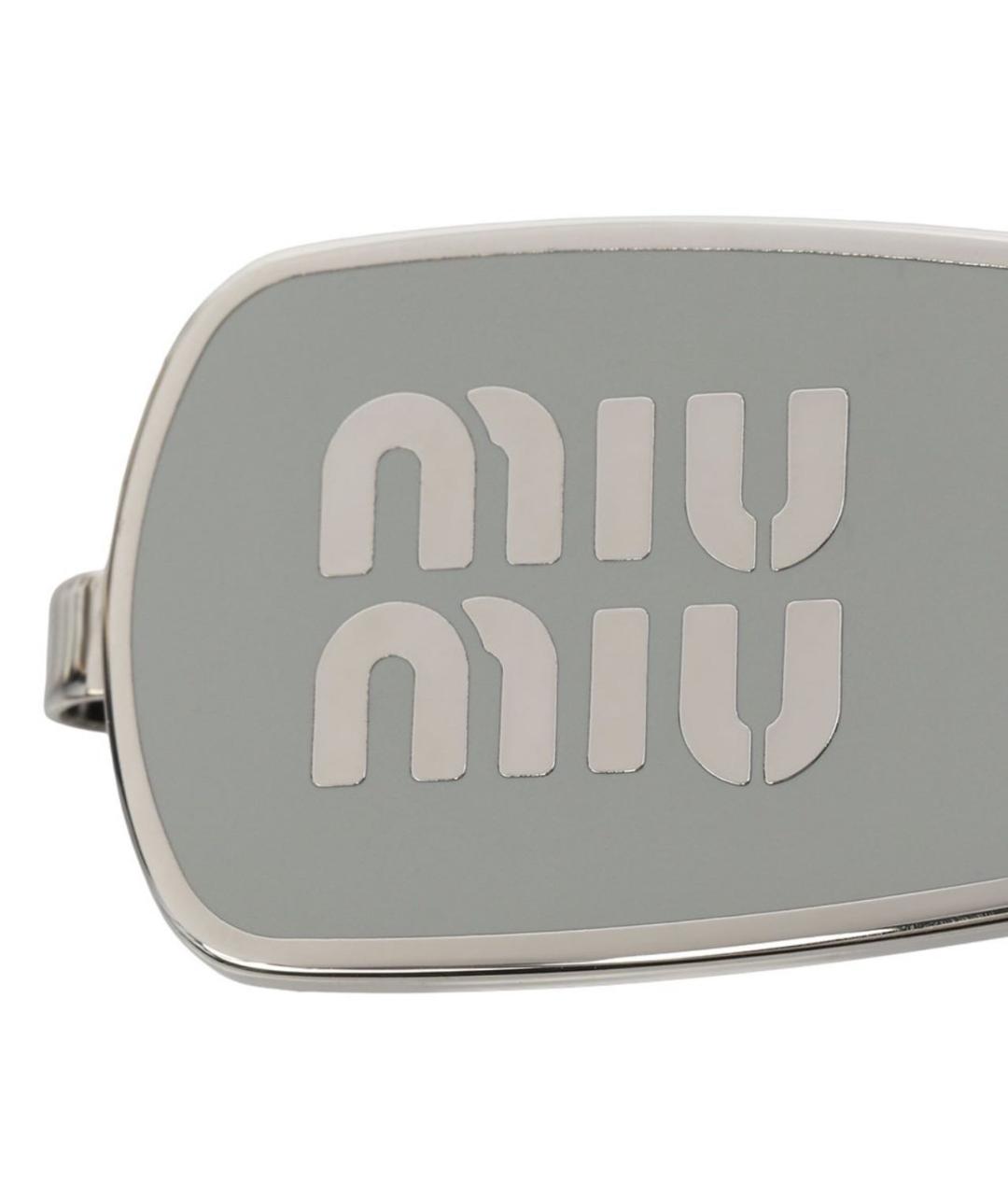 MIU MIU Серебряная заколка, фото 3