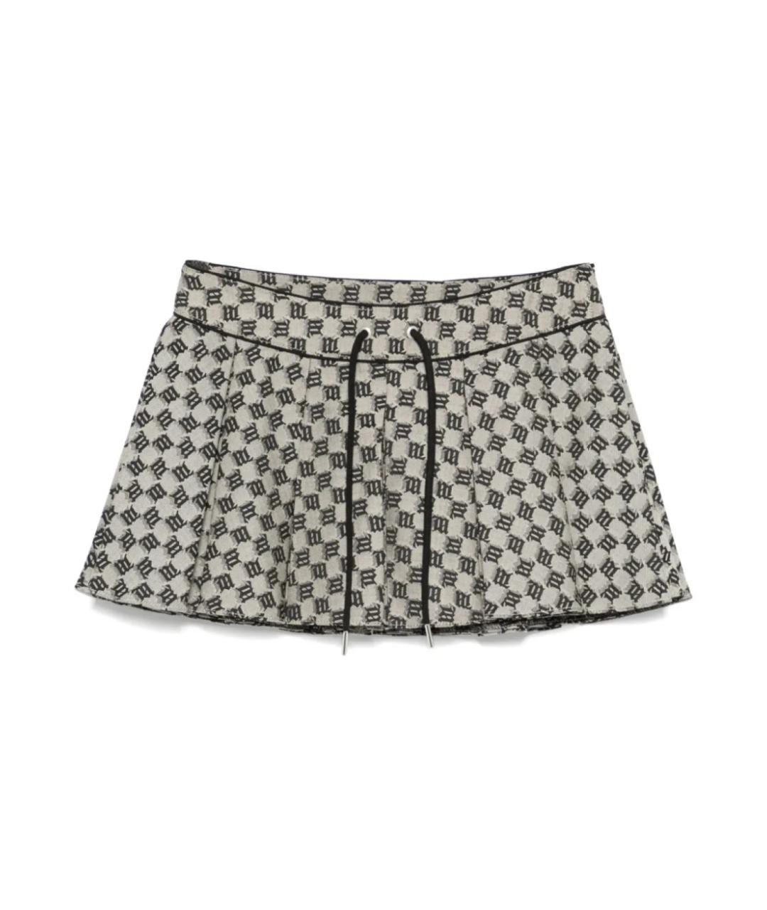 MISBHV Серая полиэстеровая юбка мини, фото 1