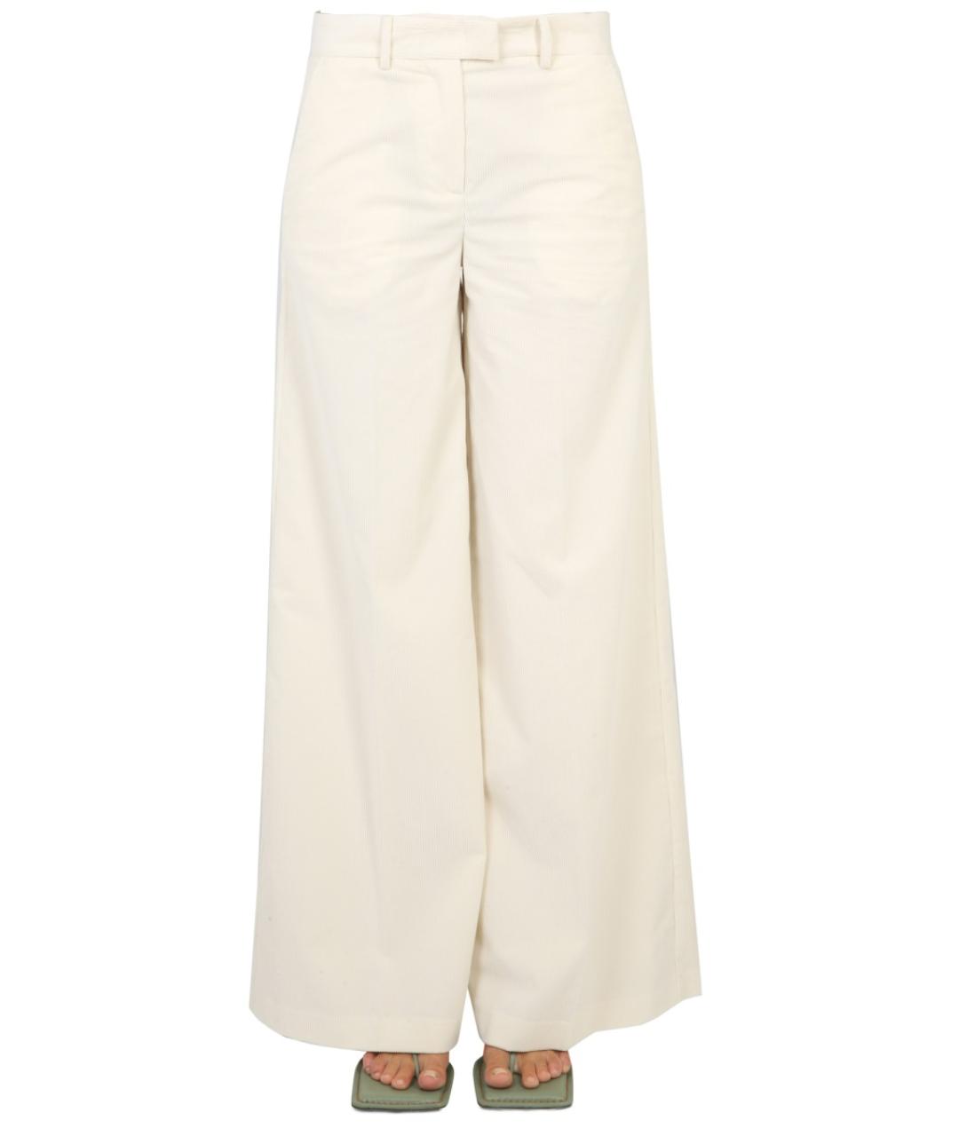 BALLANTYNE Бежевые хлопковые прямые брюки, фото 5