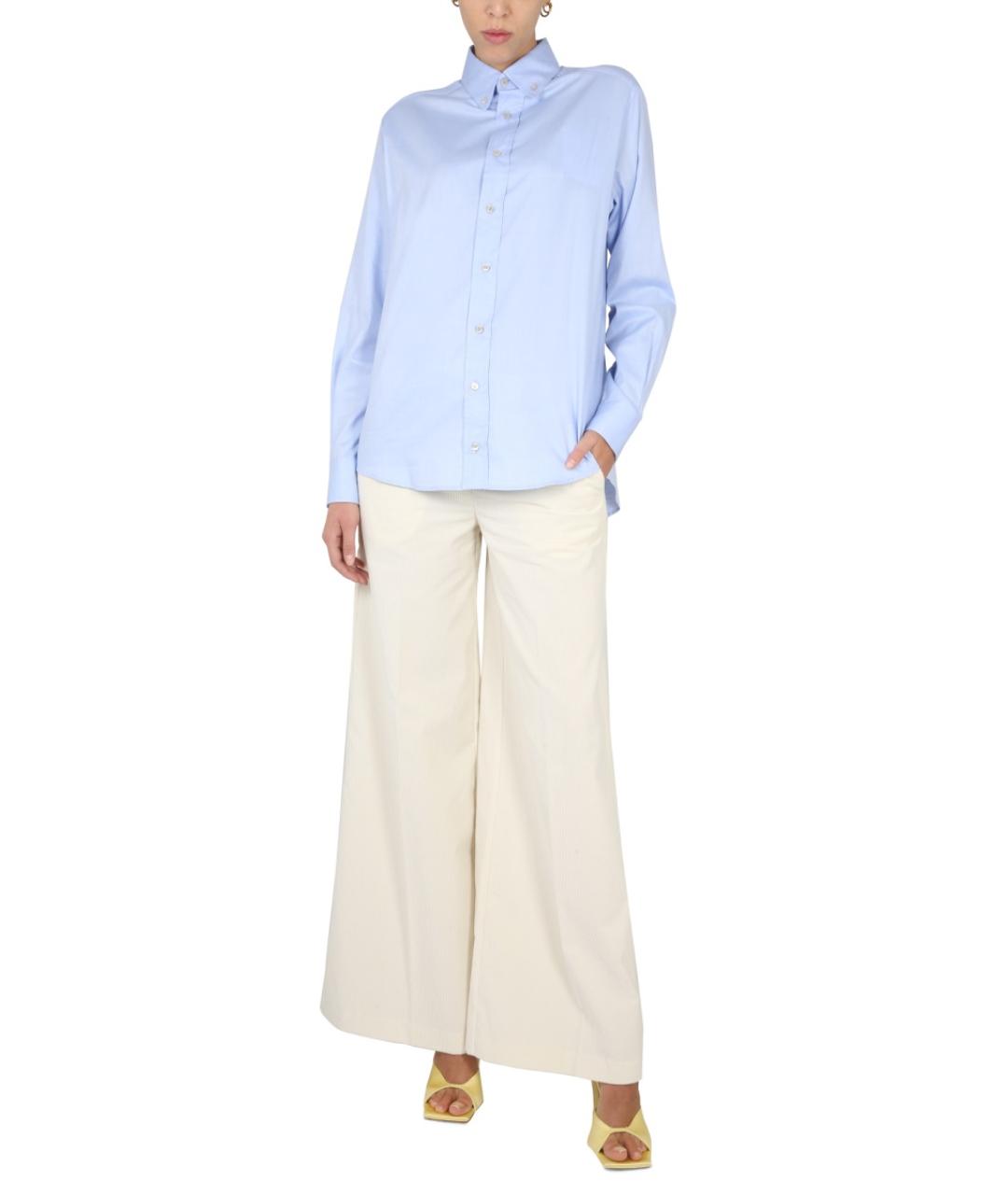 BALLANTYNE Голубая хлопковая рубашка, фото 2