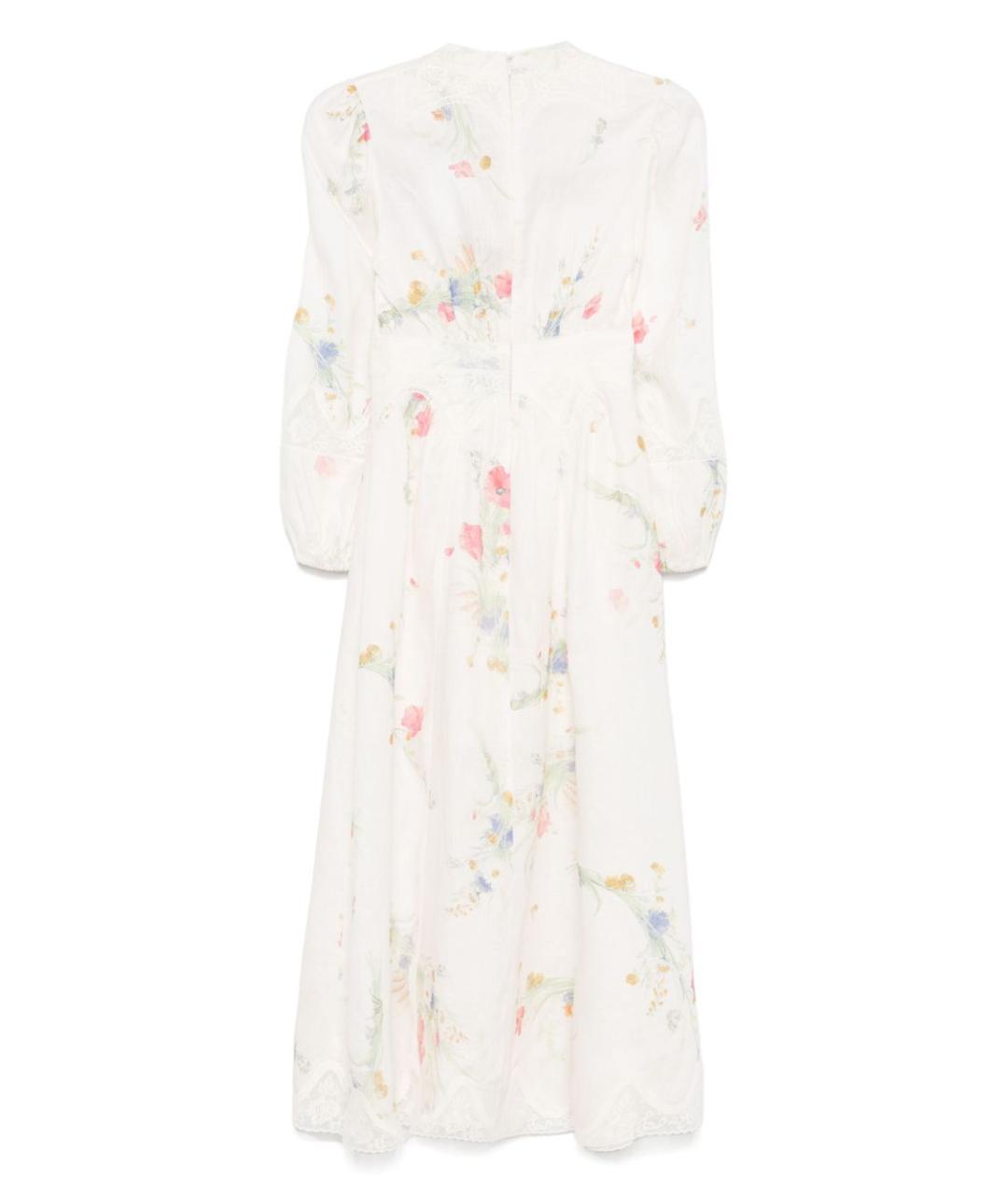 ZIMMERMANN Белое льняное повседневное платье, фото 2