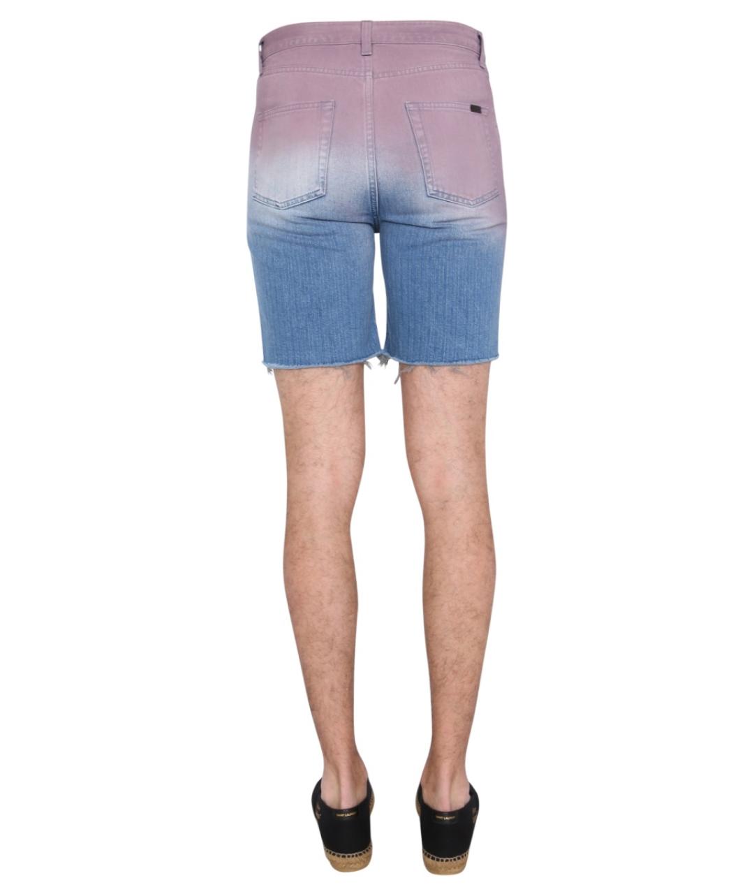 SAINT LAURENT Мульти хлопковые шорты, фото 4