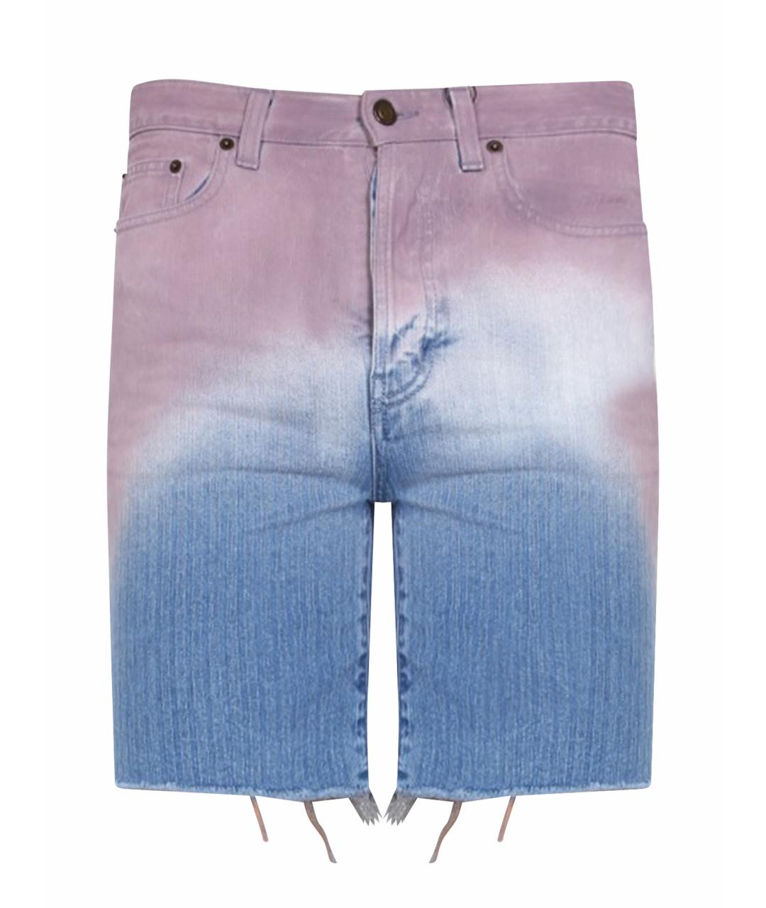 SAINT LAURENT Мульти хлопковые шорты, фото 1