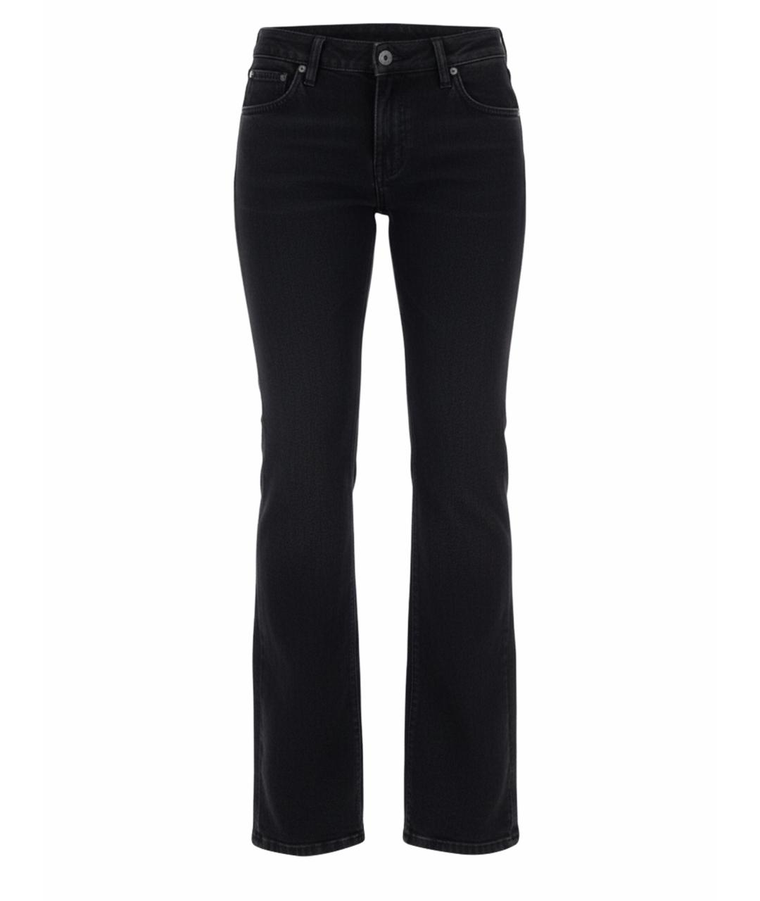 OFF-WHITE Черные хлопковые джинсы клеш, фото 1