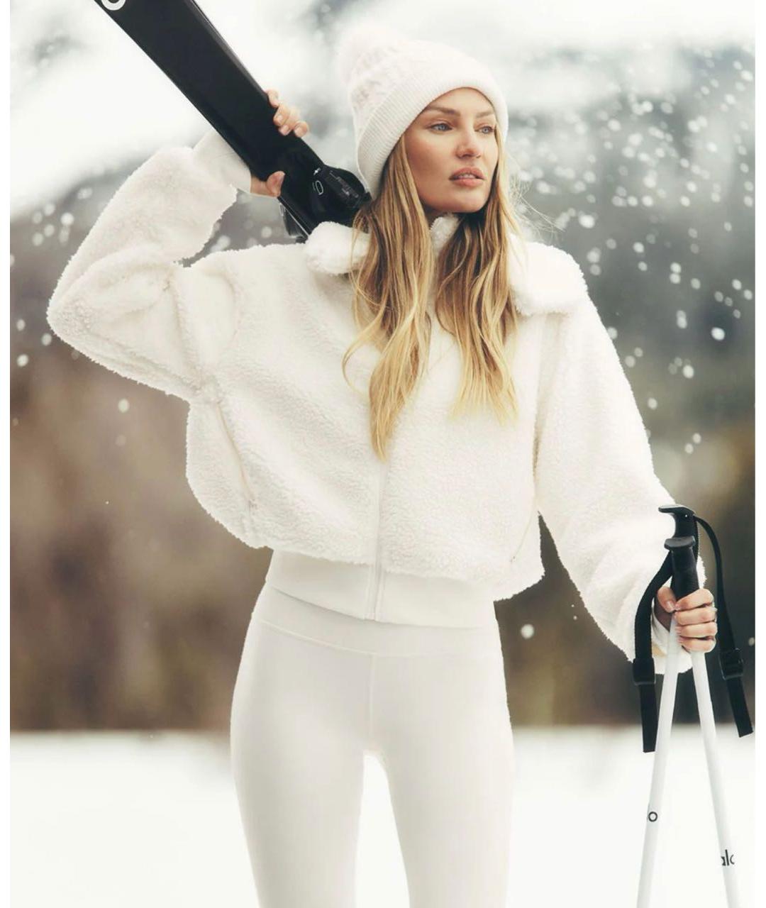 ALO YOGA Белая шапка, фото 4