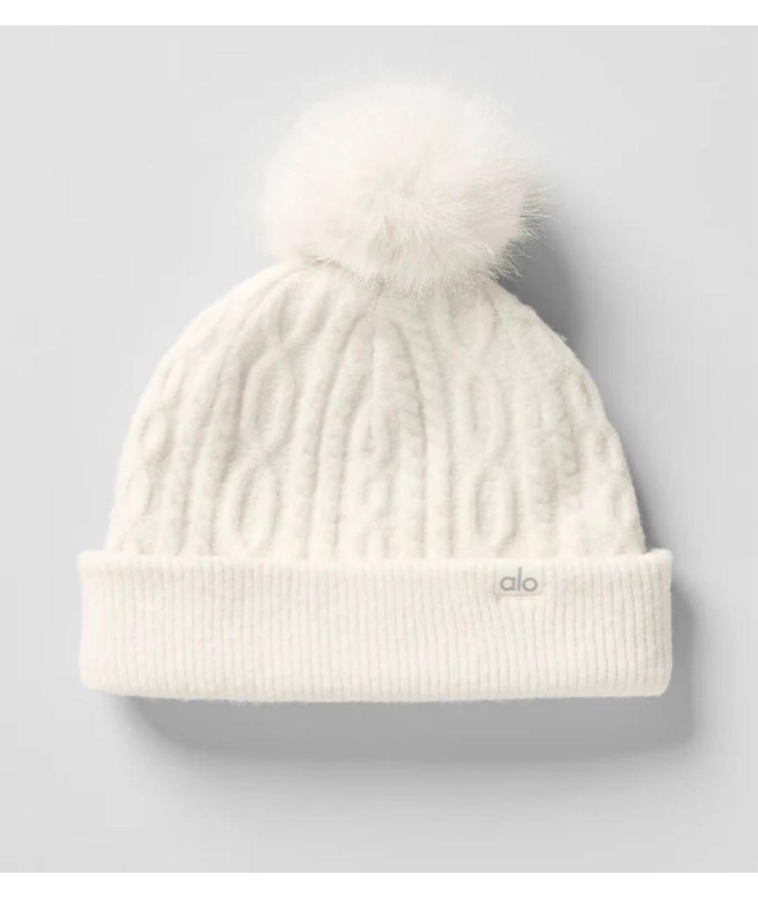 ALO YOGA Белая шапка, фото 5