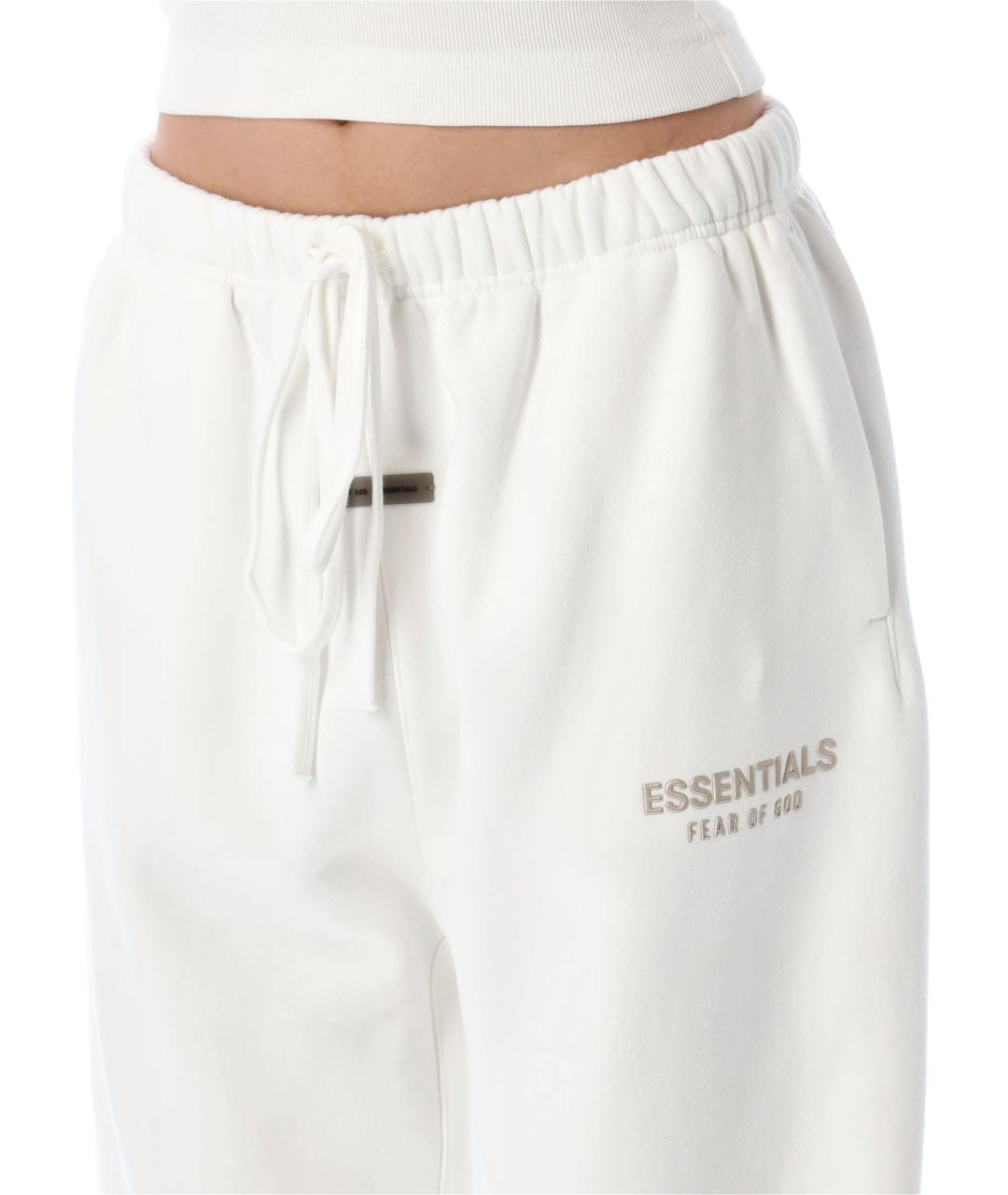 FEAR OF GOD ESSENTIALS Белые хлопковые спортивные брюки и шорты, фото 3